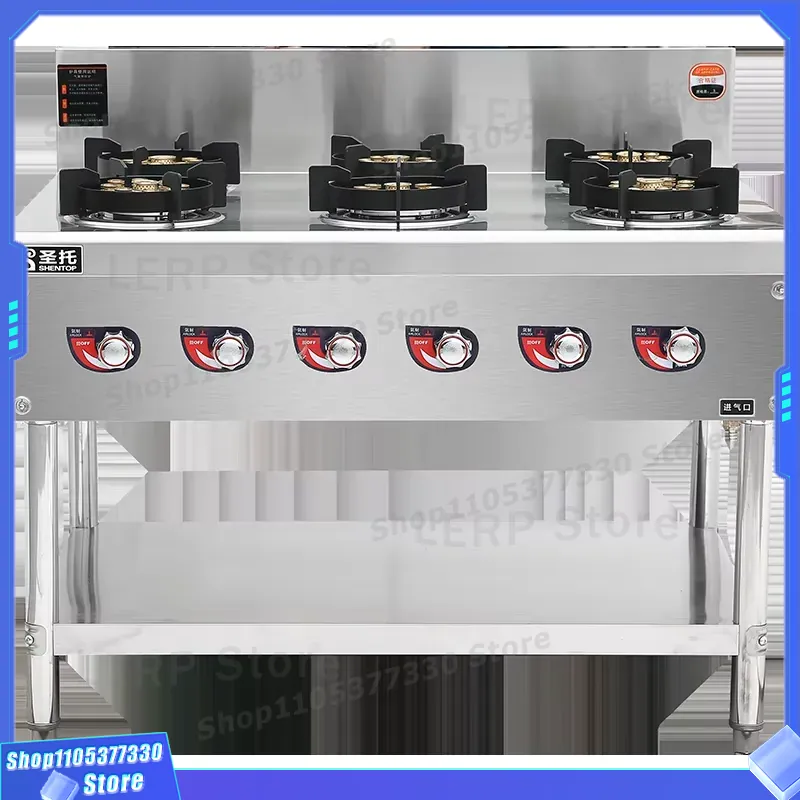 Heavy Equipment Kitchen - Коммерческая газовая плита с 6 конфорками