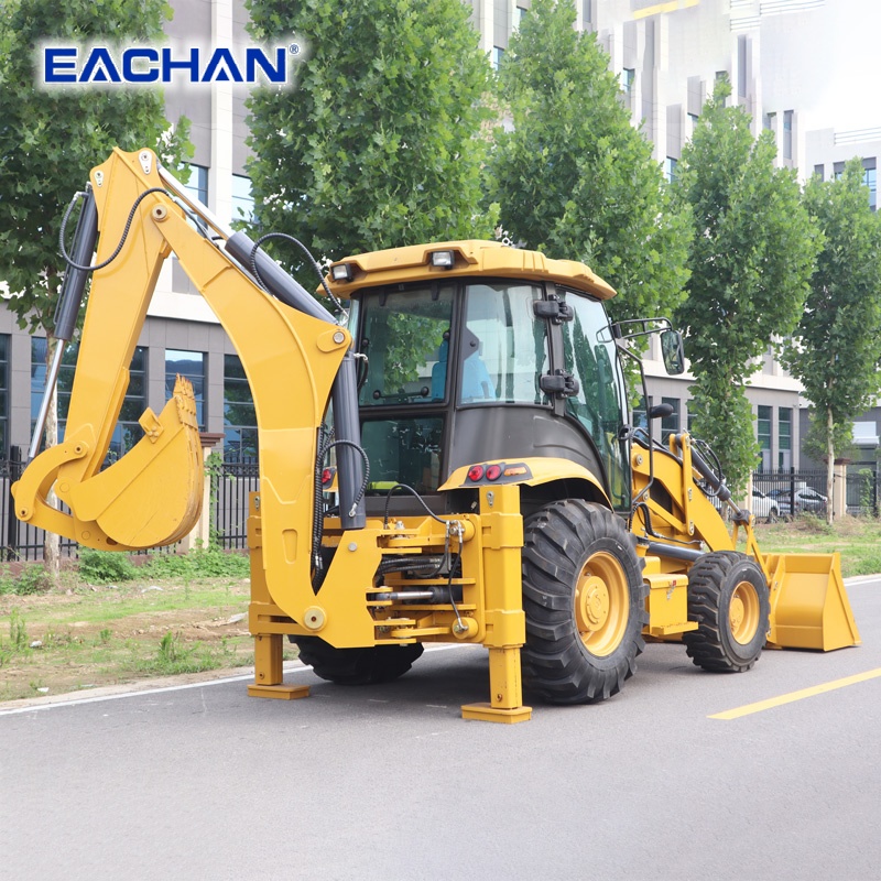 EACHAN Дизельный 4-колесный эк – обзор и цена Tractor Backhoe