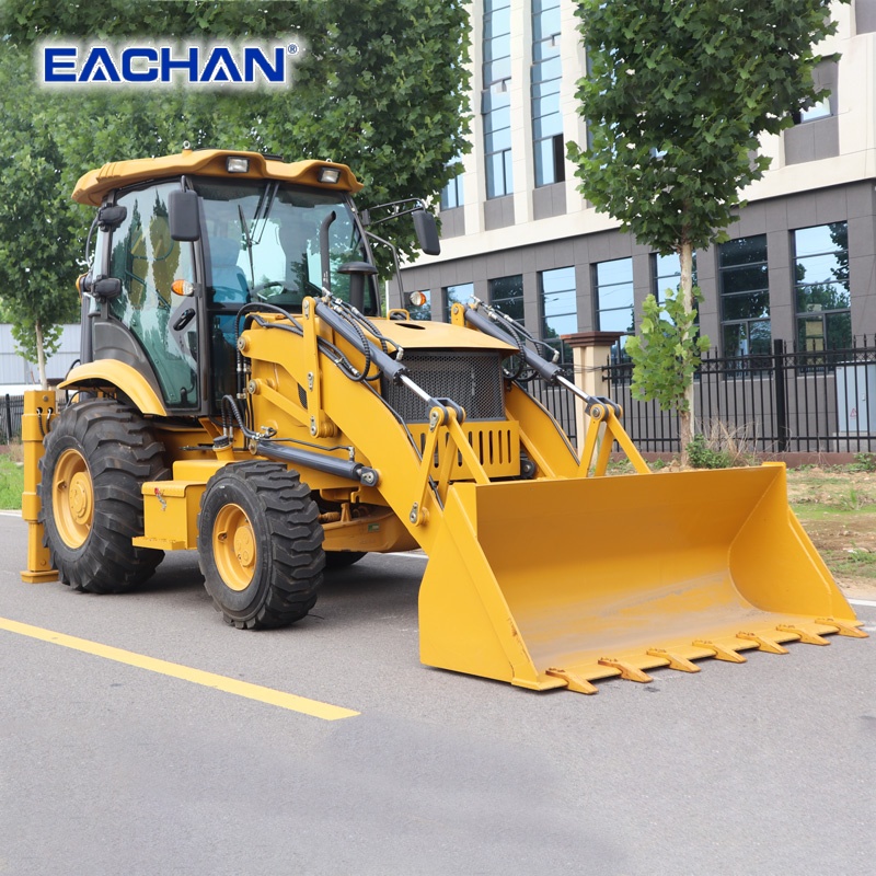 EACHAN Дизельный 4-колесный эк – обзор и цена Tractor Backhoe