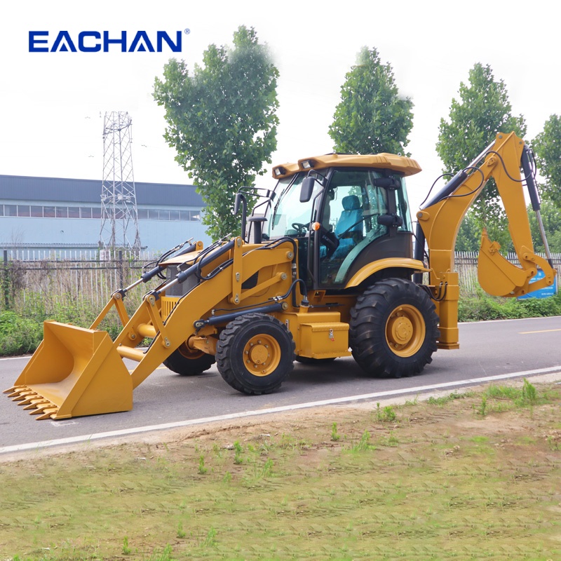 EACHAN Дизельный 4-колесный эк – обзор и цена Tractor Backhoe