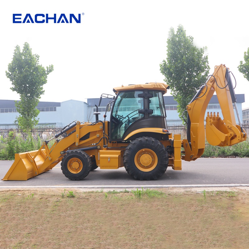 EACHAN Дизельный 4-колесный эк – обзор и цена Tractor Backhoe